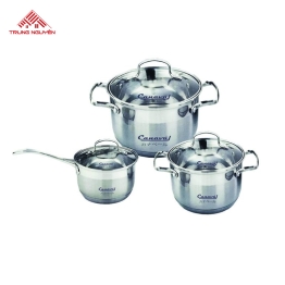 Bộ Nồi Inox 6 Món Có Siêu Đun Nước Canaval CA-239