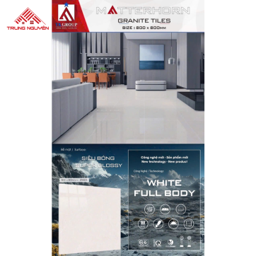 Gạch Lát Nền Granite Matterhorn 80x80: 89805