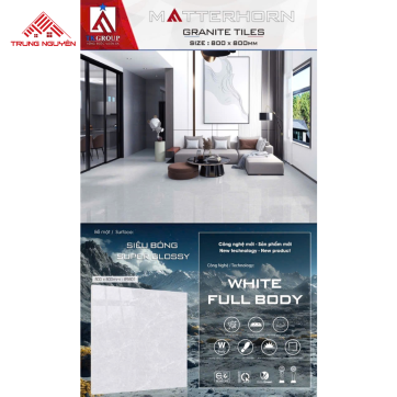Gạch Lát Nền Granite Matterhorn 80x80: 89801
