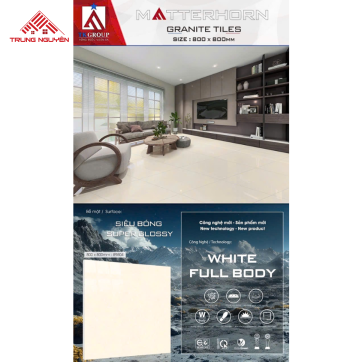 Gạch Lát Nền Granite Matterhorn 80x80: 89804